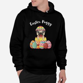 Easter Puggy Pug Lover Pug Dog Easter Hoodie - Seseable