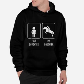 Equestrian Rider Daughter Horse Show Mom And Dad Hoodie - Seseable