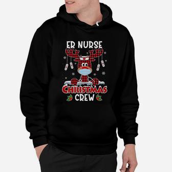 Er Nurse Christmas Crew Emergency Room Icu Nursing Squad Hoodie - Seseable