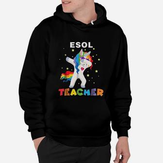 Esol Teacher Unicorn Hoodie - Seseable