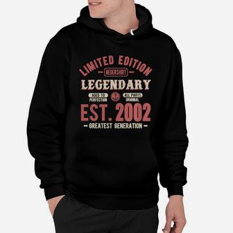 Established 2002 - Men's Tall T-shirt Hoodie - Seseable