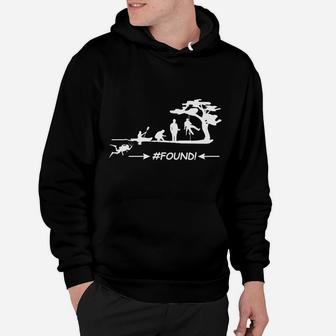 Evolution des Suchens #FOUND Geocaching-Thema Hoodie, für Abenteuerlustige - Seseable