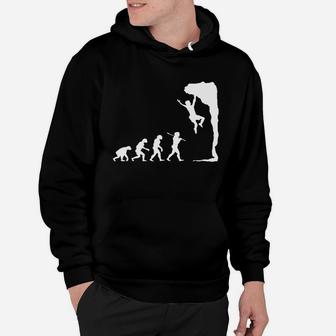 Evolution Of The Climber, Funny Rock Climbing T-shirt Hoodie - Seseable