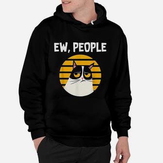 Ew People Funny Cat Lover Gift Hoodie - Seseable