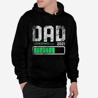 Fathers Day Dad Est 2021 Loading Future New Daddy Baby Hoodie - Seseable