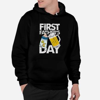 Fathers Day Funny First Fathers Day Hoodie - Seseable