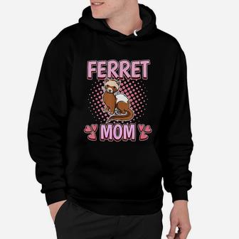 Ferret Mom Mommy Mothers Day Ferret Hoodie - Seseable