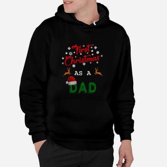 First Christmas As A Dad Nice Father Christmas Hoodie - Seseable