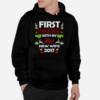First Christmas With My Hot New Wife 2017 Gift Hoodie - Seseable