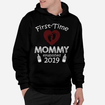 First Time Mommy Established 2019 Funny Mom Hoodie - Seseable