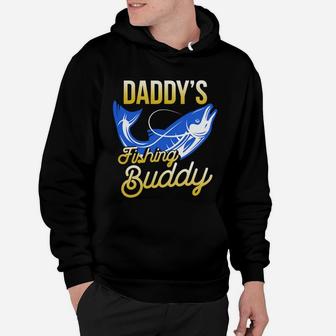 Fitted Daddys Fishing Buddy Shirt Kids Fishing Nature Hoodie - Seseable