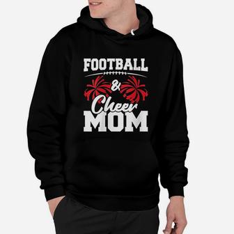 Football And Cheer Mom High School Sports Hoodie - Seseable