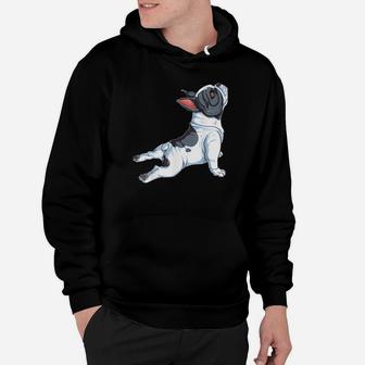 Französische Bulldogge Yoga Frauen Lustig Hund Welpe Hoodie - Seseable