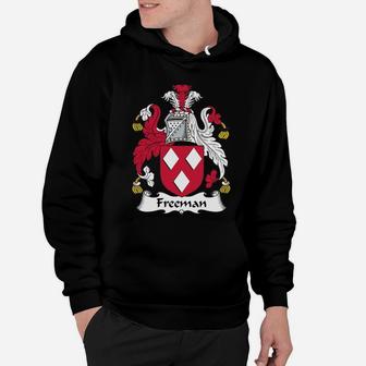 Freeman Family Crest Coat Of Arms British Family Crests Hoodie - Seseable