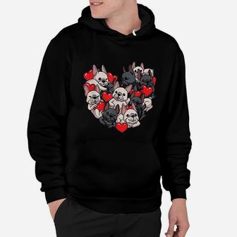 French Bulldog Valentines Day Hoodie - Seseable