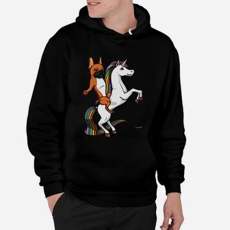 French Bulldog With Unicorn Rainbow Color Hoodie | Seseable UK