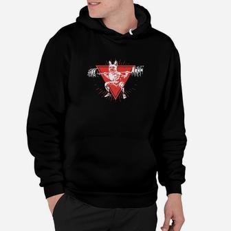 French Bulldog Working Out Lifting Weights Graphic Hoodie - Seseable