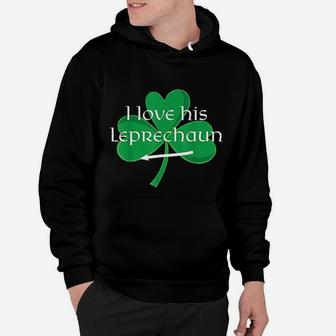 Funny Couples St Patricks Day I Love His Leprechaun Hoodie - Seseable