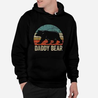 Funny Daddy Bear Dad Fathers Day Dad Daddy Bear Hoodie - Seseable