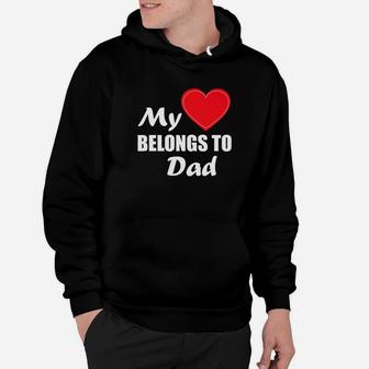Funny Daddy Love Heart Cute Fathers Day Humor Hoodie - Seseable