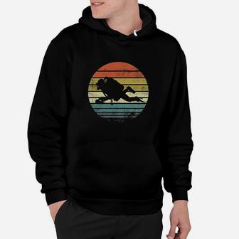 Funny Diver Gifts Retro Sunset Diving Coach Scuba Dive Hoodie - Seseable