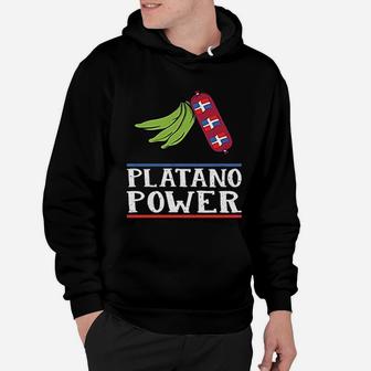 Funny Dominican Pride Gift Platano Power Dominican Republic Hoodie - Seseable