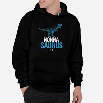 Funny Fathers Day Gift For Grandpa Nonno Saurus Rex Premium Hoodie - Seseable