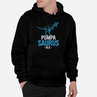 Funny Fathers Day Gift For Grandpa Pumpa Saurus Rex Premium Hoodie - Seseable