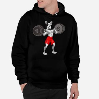 Funny French Bulldog Workout Frenchie Mom Dad Gift Hoodie - Seseable