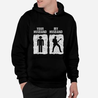 Funny Guitar My Husband Your Husband Wife Guitarist Hoodie - Seseable