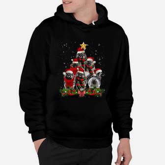 Funny Keeshond Dog Christmas Tree Hoodie - Seseable