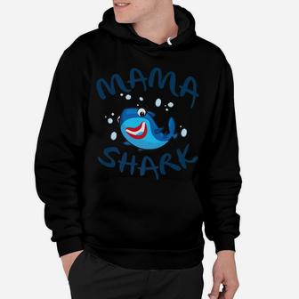 Funny Mama Shark Gift For Mom Fish Shark Lovers Hoodie - Seseable