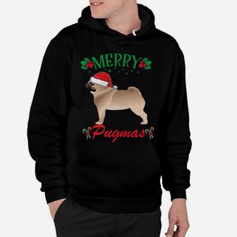 Funny Merry Christmas Pug Dog Lover Pug Gift Hoodie - Seseable