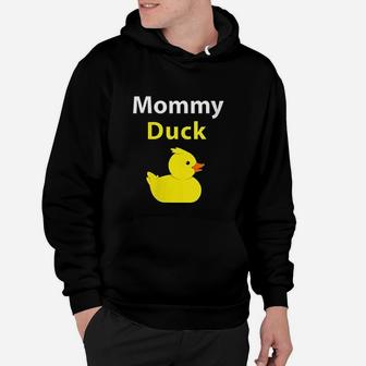 Funny Mommy Duck Rubber Hoodie - Seseable
