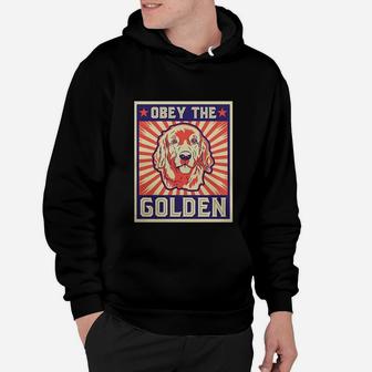 Funny Obey The Golden T-shirt For Golden Retriever Owners Hoodie - Seseable