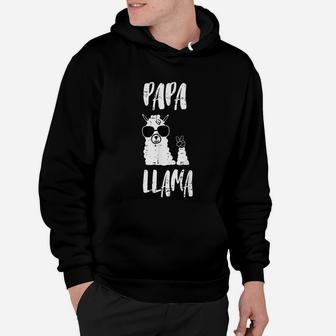 Funny Papa Llama Daddy Cute First Fathers Day Hoodie - Seseable