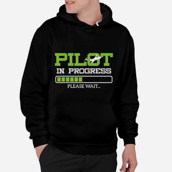Funny Pilot In Progress Flight Student Gift Idea Hoodie - Seseable