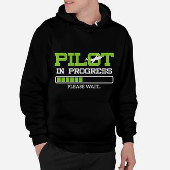 Funny Pilot In Progress Flight Student Gift Idea Hoodie - Seseable