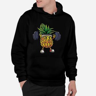 Funny Pineapple Powerlifting Weightlifting Hoodie - Seseable