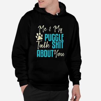 Funny Puggle Dog Pug Beagle Mom Dad Gift Idea Hoodie - Seseable