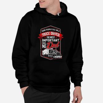 Funny Semi Truck Driver Design Gift For Truckers And Dads Hoodie