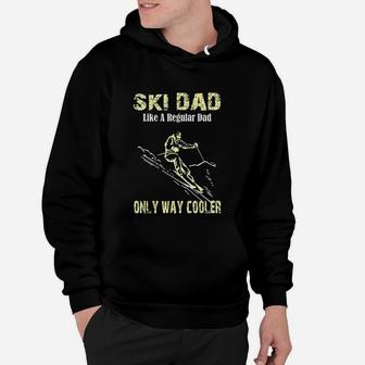 Funny Ski Dad Skier Gift For Fathers Skiing Hoodie - Seseable
