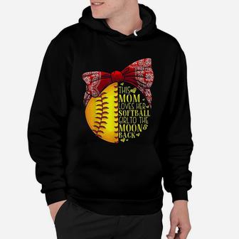 Funny Softball Gift Mom Pitcher Catcher Girls Lovers Hoodie - Seseable