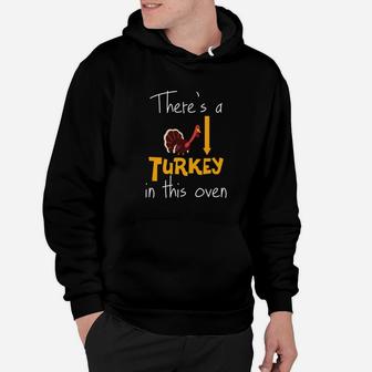 Funny Thanksgiving Turkey Premium Expecting Mom Hoodie - Seseable