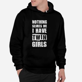 Funny Twin Daughter Mom Of Twins Dad Hoodie | Seseable UK
