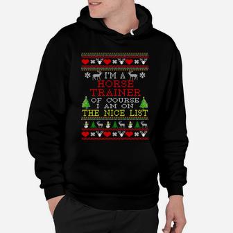 Funny Ugly Christmas Sweater Gift For Horse Trainer Hoodie - Seseable
