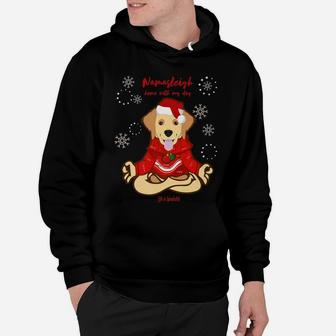 Funny Yoga Christmas Dog Golden Retriever Labrador Hoodie - Seseable