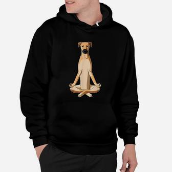 Funny Yoga Dog Black Mouth Cur Hoodie - Seseable