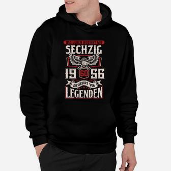 Geboren 1956 Legenden Hoodie für Herren, Vintage-Design zum Geburtstag - Seseable