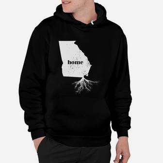 Georgia Home Roots State Map Hoodie - Seseable